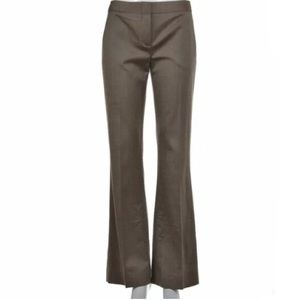 BCBG Carla Women's Olive Green Herringbone Pants 6